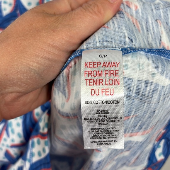 NWT Capelton Road Tee shirt dress leafy floral sz sm - Picture 4 of 6